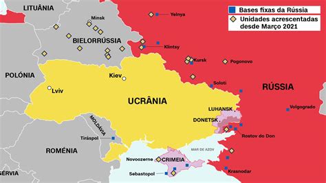 mapa ucrania e russia